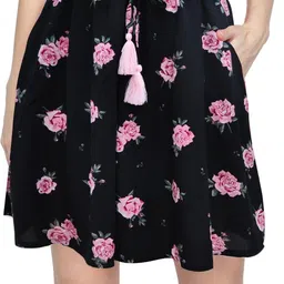 bstories Printed Women Black, Pink Culotte Shorts-picture-11