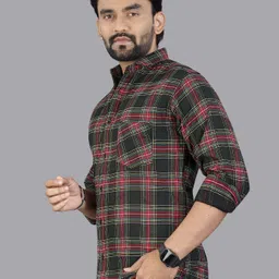 metronaut Men Regular Fit Checkered Casual Shirt image 3