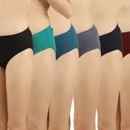 nimmi Pack of 6 Women Hipster Multicolor Panty image 2
