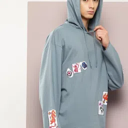 kook n keech Men Full Sleeve Solid Hooded Sweatshirt image 3