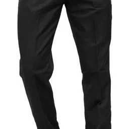 lahsuak Men Regular Fit Black Polycotton Trousers-picture-37