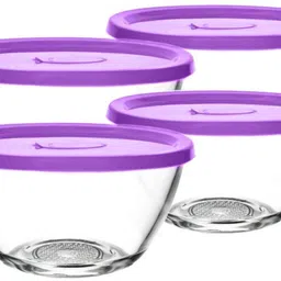 dikuji enterprise Glass Mixing Bowl POLO 435ML Glass, mixing bowl, sauce bowl , serving bowl , Glass Storage Bowl-picture-24