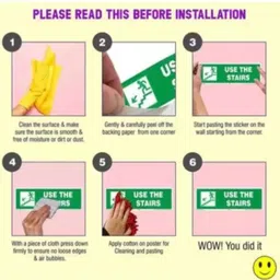 the printpack 25 cm Swastik 2 Car/Wall/Mirror Self Adhesive Sticker image 5