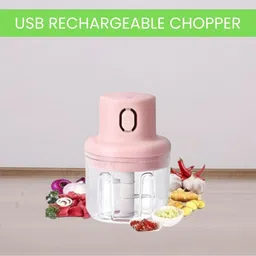 sacro Mini Rechargeable Chopper, Electric Chopper for Onion, Garlic and VegetableA64 Electric Vegetable & Fruit Chopper-picture-20