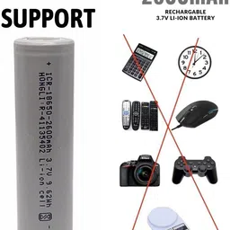 i-birds enterprises 18650 cell 3.7V, 2600mAh Li-ion Rechargeable(Not AA, AAA, D, C )Battery image 2