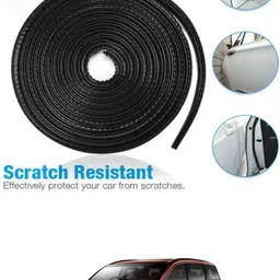 Black Car Door Edge Guards U Shape Edge Trim Rubber Strip (5m)-636 Car Beading Roll For Bumper, Door, Hood, Window-image-17