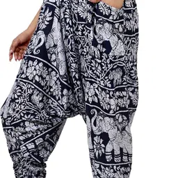 narnari Printed Rayon Women Harem Pants image 5