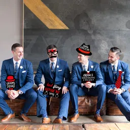 zyozi Groom to Be Props | Bachelor Party Props for Groom - Bachelor Party (Pack of 24) Photo Booth Board image 5