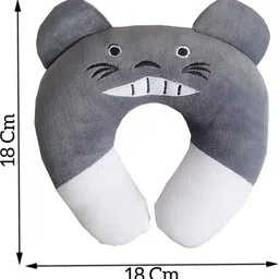 ducudu BABY SEED PILLOW, Pillow for Newborn Baby-Round Head Shaping Pillow, 0-12 Months Microfibre Animals Baby Pillow Pack of 1 image 3