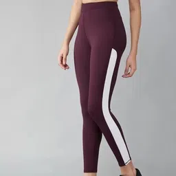 koolest fashion Color Block Women Maroon Tights-picture-17