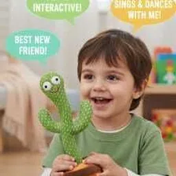 arfa galaxy Dancing Cactus Toy with 120 Songs, Voice Repeat & LED Lights image 2