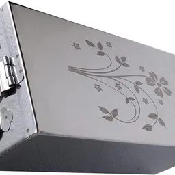 ginoset Locker Boxes Jewellery Boxes Cash Peti. Size - 8 Inch, with Laser Printed Design Safe Locker image 2