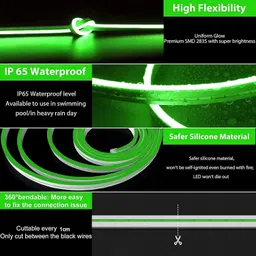 rayvix 600 LEDs 5 m Green Steady Strip Rice Lights image 3