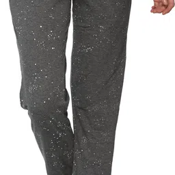 Women Checkered Grey Track Pants-image-69