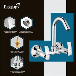 prestige Passion Sink Mixer Brass Tap with Hot & Cold Water Faucet Mixer Mixer Faucet image 4