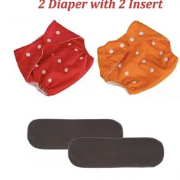 smoky Adjustable Reusable Baby diaper, Washable Diaper, Cloth Diaper with Insert (2 Diaper+ 2 Insert) - S - M-picture-22