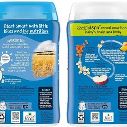 gerber Baby Cereal Combo Pack:Probiotic Banana & Powerblend Probiotic (2x227g),USA-made Cereal image 2