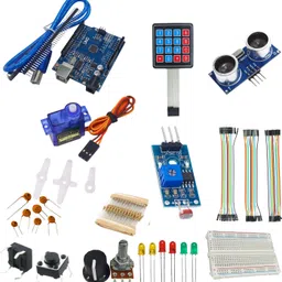 quriosityin IOT HC-SR04 Ultrasonic Sensor Servo Motor SG90 4×4 Keypad ArduinoUNO compatible Educational Electronic Hobby Kit-picture-14