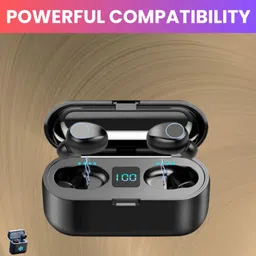 sacro F9 Wireless Earbuds Upto 48Hrs Playtime with Crystal Clear Sound High BassW90 Bluetooth Headset-picture-10