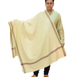 Vrinde Wool Solid Men Shawl image 1