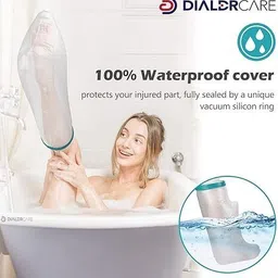 cheferyn Neoprene_Blend Waterproof Leg Cast Cover For Shower&Bath Knee Support image 5