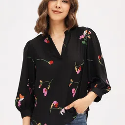 harpa Casual Regular Sleeves Printed Women Multicolor Top-picture-11