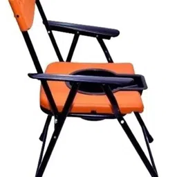 growdeals Commode Chair for unisex/ADULT Comfortable Safe chair(BLUE WITH POT) Commode Shower Chair image 3