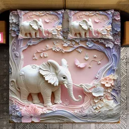 gauri overseas Microfiber King, Queen Flat 400 TC Animal Bedsheet-picture-30