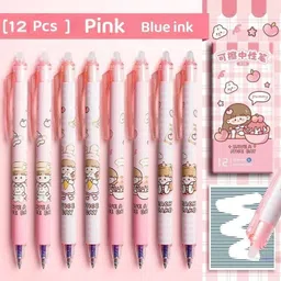 kopikalam KOPIKALAM'S Peach Theme Erasable Gel Pen Set 0.5mm Tip Comfortable Grip. Gel Pen image 2