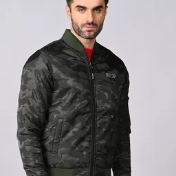 integriti Men Camouflage Bomber Jacket image 5