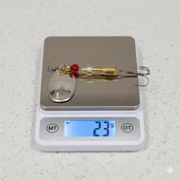 coral india Spinner Bait Brass Fishing Lure image 4