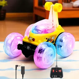 toodles FK_Rechargeable Remote Control 360 Degree Stunt Car Music & Lights for Kids_715-picture-35