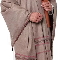 KASHMIRI TREND Polyester Wool Blend Self Design Men Shawl-picture-19