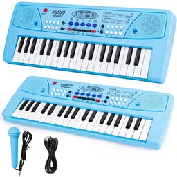 pepstter 37-Key Electronic Piano Keyboard Toy with Mic, Recording & Power Options image 1