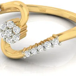 avsar Varsha 18kt Diamond Yellow Gold ring image 3