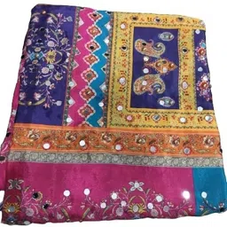 Art Silk Printed Multicolor Women Dupatta-image-8