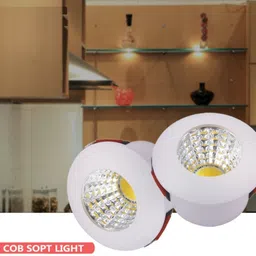 olips LED COB Spot Light, Button Light 3 WATT Down Light, Cabinet Light, Pink, 1 Spot Light Ceiling Lamp image 5