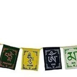 panalalji Tibetian Buddhist Prayer Flags for Car and Bike (Combo Pack) Rectangle Car Window Flag-picture-23