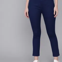 skyglory Women Skinny High Rise Dark Blue Jeans image 1