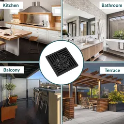 plantex Floor Brass Push Down Strainer image 5