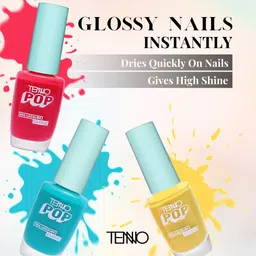 tenno POP HIGH SHINE GLOSSY NAIL PAINT MULTICOLOR (PACK OF 8) MULTICOLOR 2 image 2