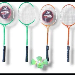 Booster Set Of 4 Badminton Kit With 4 Nylon Shuttle-7 Badminton Kit-image-2