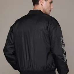 roadster Men Printed Bomber Jacket image 2