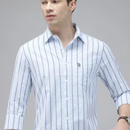 u.s. polo assn. Men Tailored Fit Solid Cut Away Collar Casual Shirt-picture-32