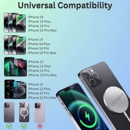 gophone Wireless Charger, 15W Qi Fast Wireless Charging Pad With QC Adapter Charging Pad Charging Pad image 5