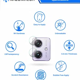 Nazomi Tech Back Camera Lens Glass Protector for Motorola G64 5G, G64 5G Motorola, MOTOROLA G64 5G image 2