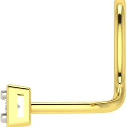 avsar Kanika 14kt Yellow Gold Nose Wire image 4