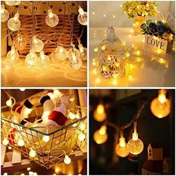 valora 14 LEDs 4 m Gold Steady Ball Rice Lights image 5