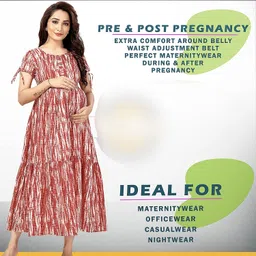 kaka Women Gown Pink Ankle Length Dress image 3