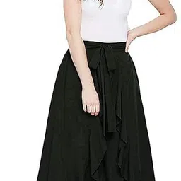 shineeffect Women Solid Flared Dark Blue Skirt-picture-15